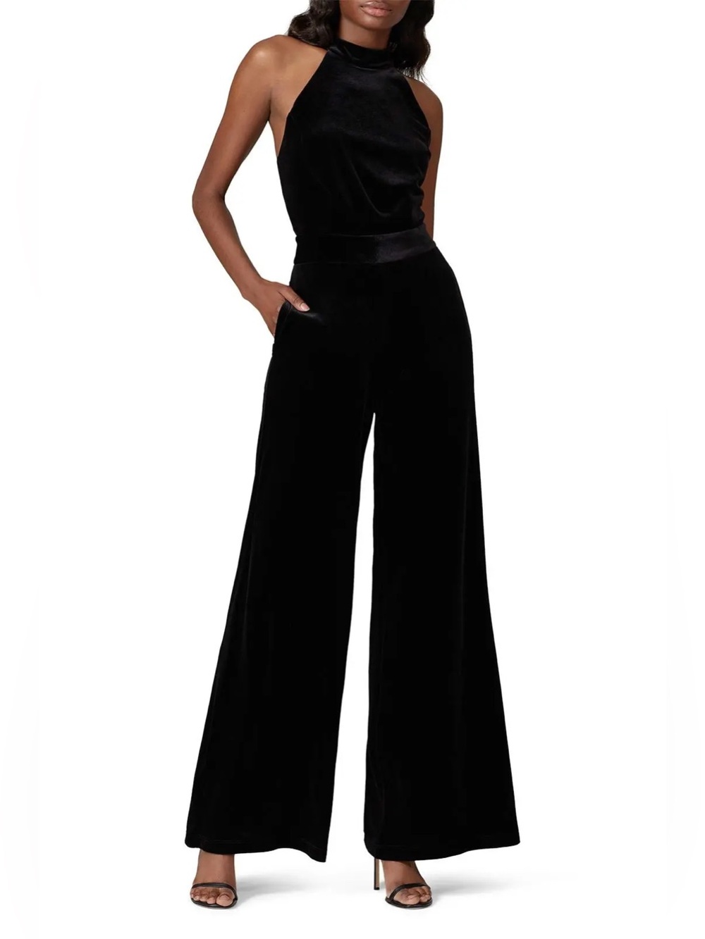 *Flawed RTR Misa Black Velvet Xander Jumpsuit (0481)